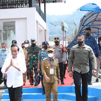 Seberangi Danau Toba, Kapolda Sumut Turut Serta Bersama Presiden RI