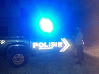 Polsek Maiwa Rutin Laksanakan Patroli Blue Light Demi Mencegah Gangguan Kamtibmas Pada Malam Hari