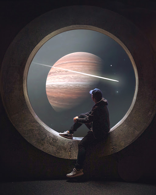 Fantasy Space View Photo Manipulation Photoshop Tutorial