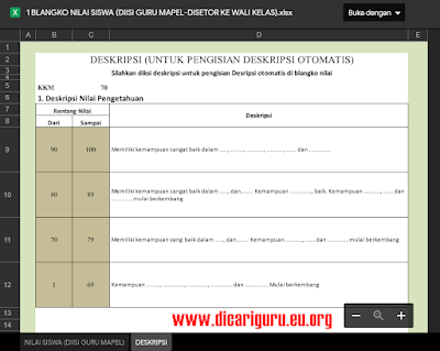 Download Aplikasi Olah Nilai Semester Siswa Terbaru 2017