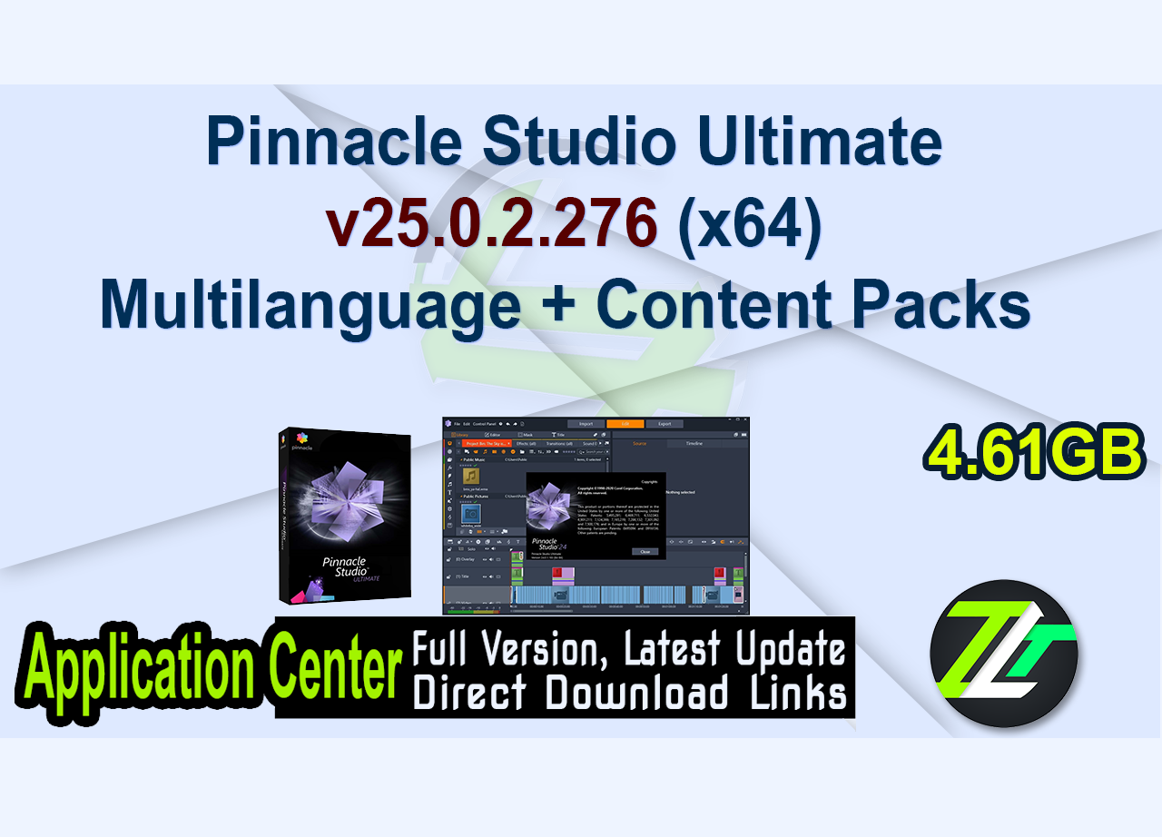 Pinnacle Studio Ultimate v25.0.2.276 (x64) Multilanguage + Content Packs