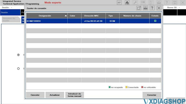 ISTA-P 3.57 Cannot See VXDIAG VCX SE BMW solution 1