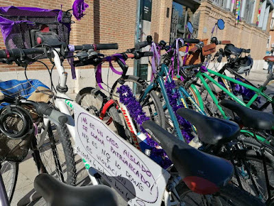 Bicicleta Violeta Mujer Violencia Aranjuez
