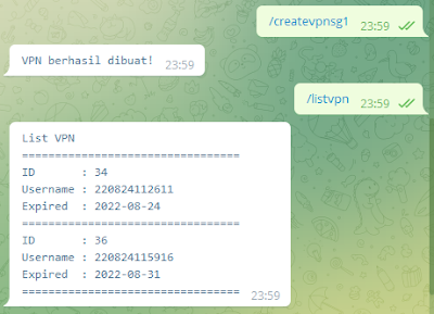 Membuat VPN Bot Telegram