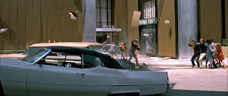 earthquake, 1974, disaster movie, 1970's, film, movie, cinema, screenshot, hollywood, los angeles, l.a, special effects, damage, destruction, skyscraper, box office, car