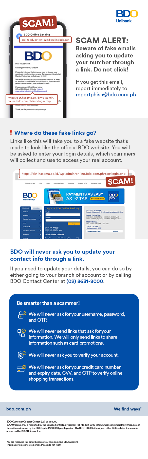 #BDOAntiScam: Don’t click that link!