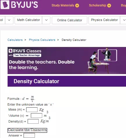 situs web kalkulator Densitas online gratis terbaik-6