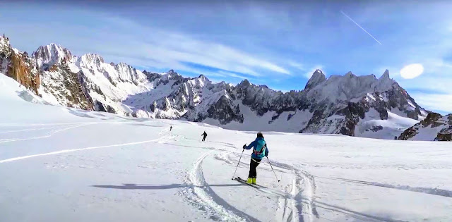 VALLEE BLANCHE Envers de l'aiguille du Plan