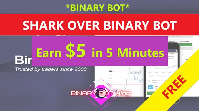 Shark Over Binary Bot | 100% profitable | Binary Bot King