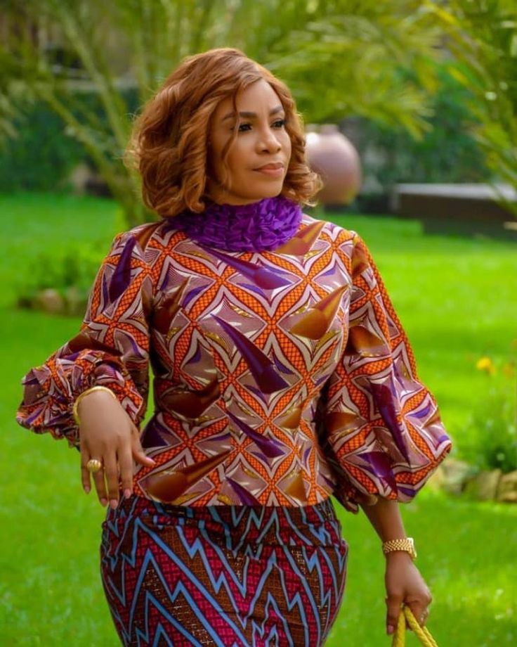 Ankara Skirt and Blouse Styles 