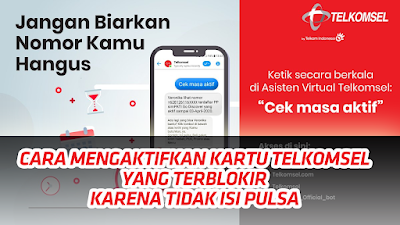 mengaktifkan kartu telkomsel terblokir