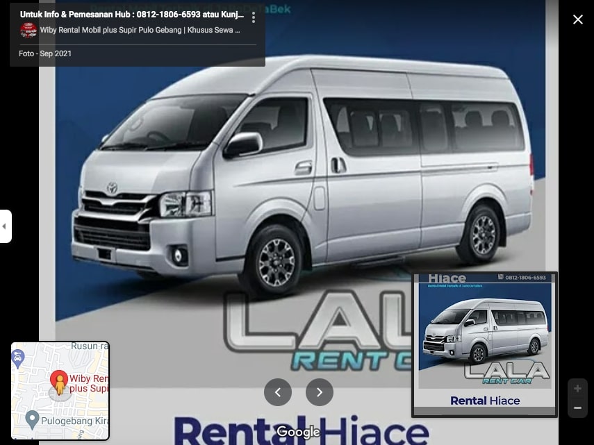 Wiby Rental Mobil plus Supir Pulo Gebang