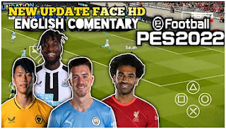 Download NEW UPDATE!! eFootball PES 2022 PPSSPP Real Player Face HD & With Latest Kits and Transfer 2021-22