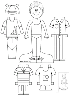 Boy fashion design Coloring page