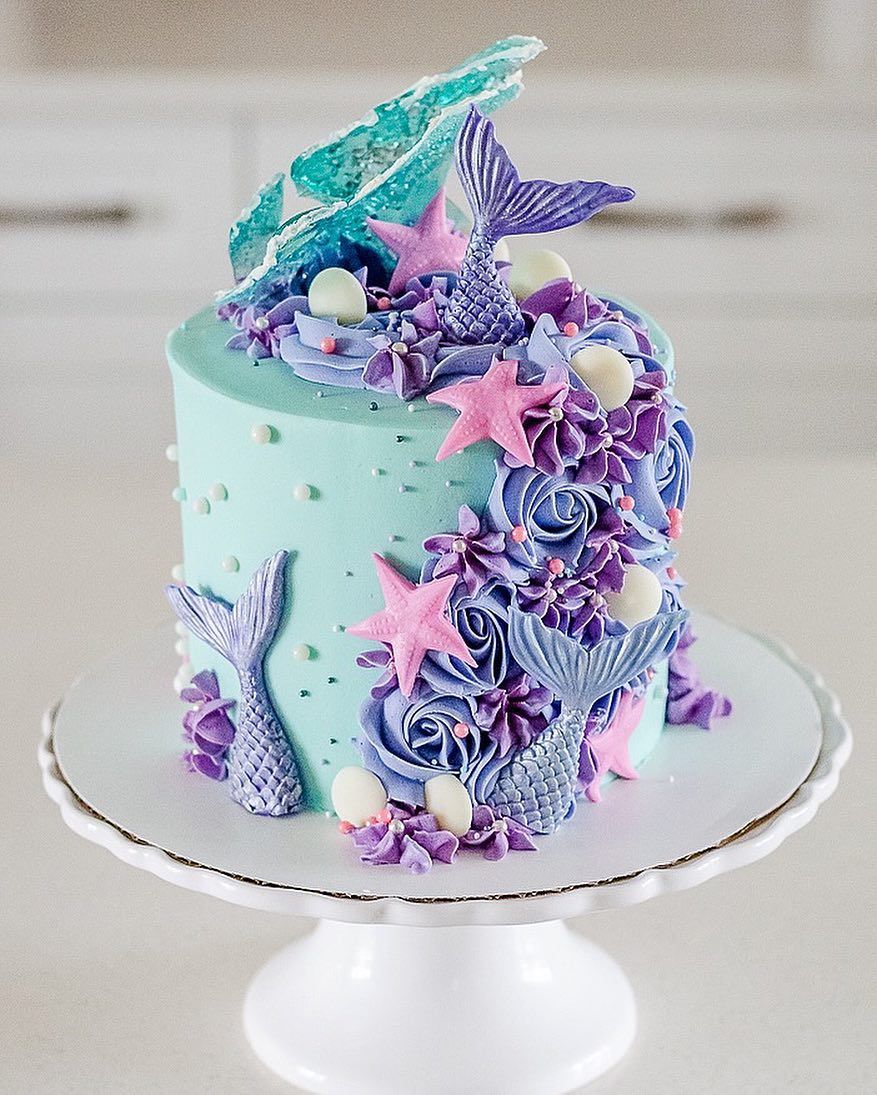 mermaid birthday cakes