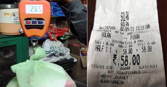 Himachal: HRTC Solan Depot's feat - Half ticket for two and a half kilos in bus