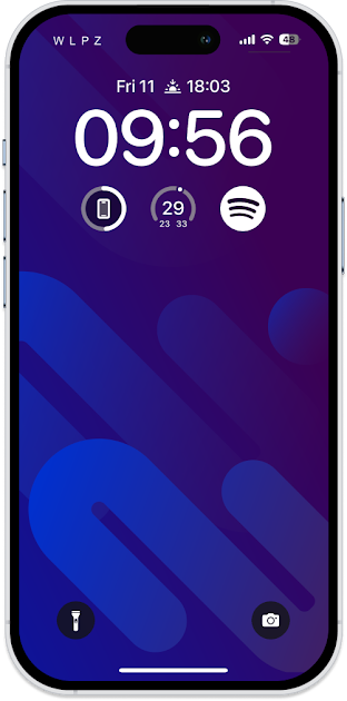 Clean Design Purple and blue Shades Wallpaper for Mobile