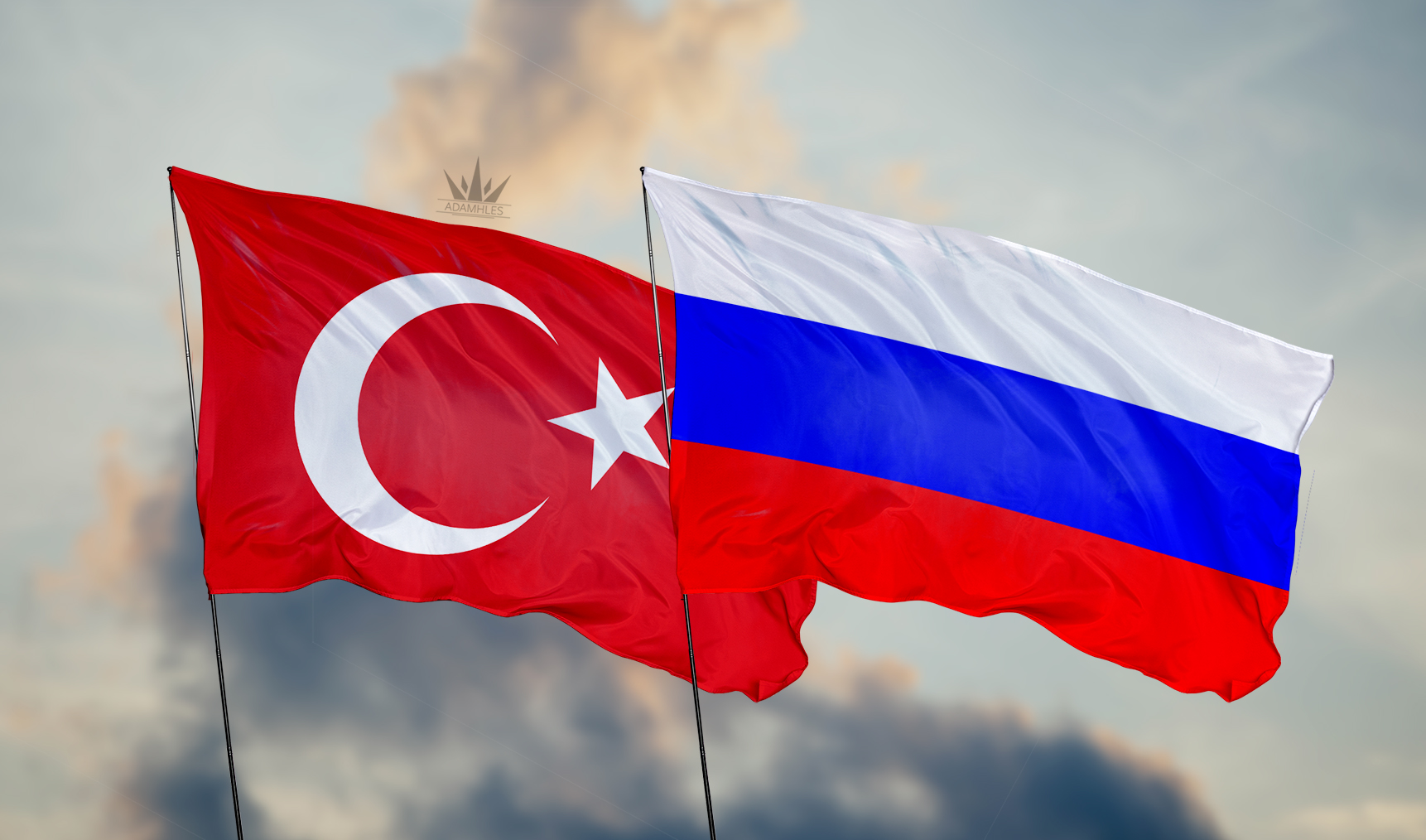 تحميل علم الروسي و العلم التركي Russia and Turkey