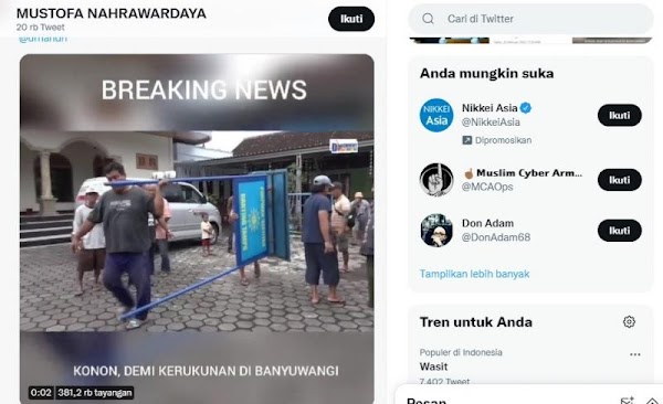 Soal Pencopotan Plang di Masjid Banyuwangi, Muhammadiyah Lapor Polisi