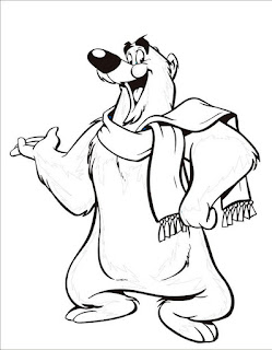 Polar bear coloring page