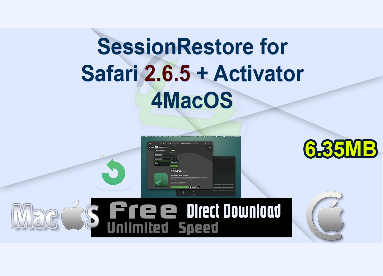SessionRestore for Safari 2.6.5 + Activator 4MacOS
