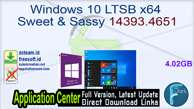 Windows 10 LTSB x64 Sweet & Sassy 14393.4651