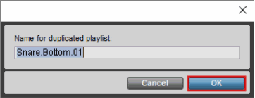 Name a duplcated playlist in Pro Tools