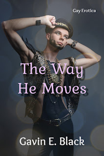 Gay Erotica bookcover for The Way He Moves showing young man posing with arms above his head