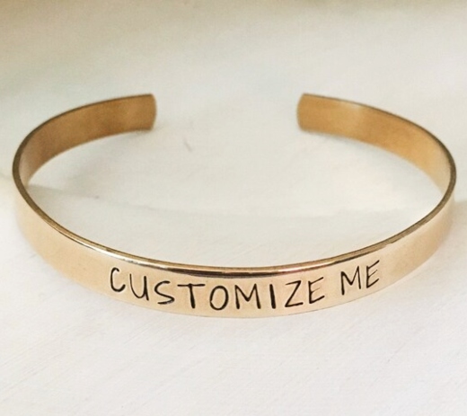 Custom Stamped Cuff Bracelets