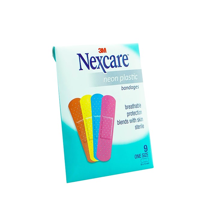 Mall Shop [ 3m.official.store ] Băng keo cá nhân Nexcare 3M 19x72mm 90 miếng - Màu neon tươi sáng, keo y tế siêu dính, co dãn NEONS9