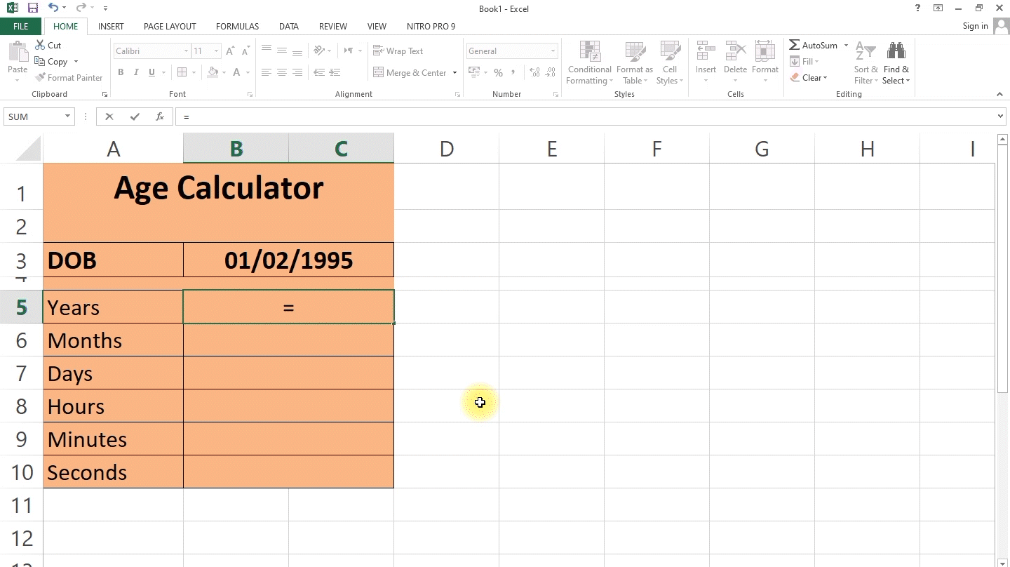 How To Calculate Age In Excel?