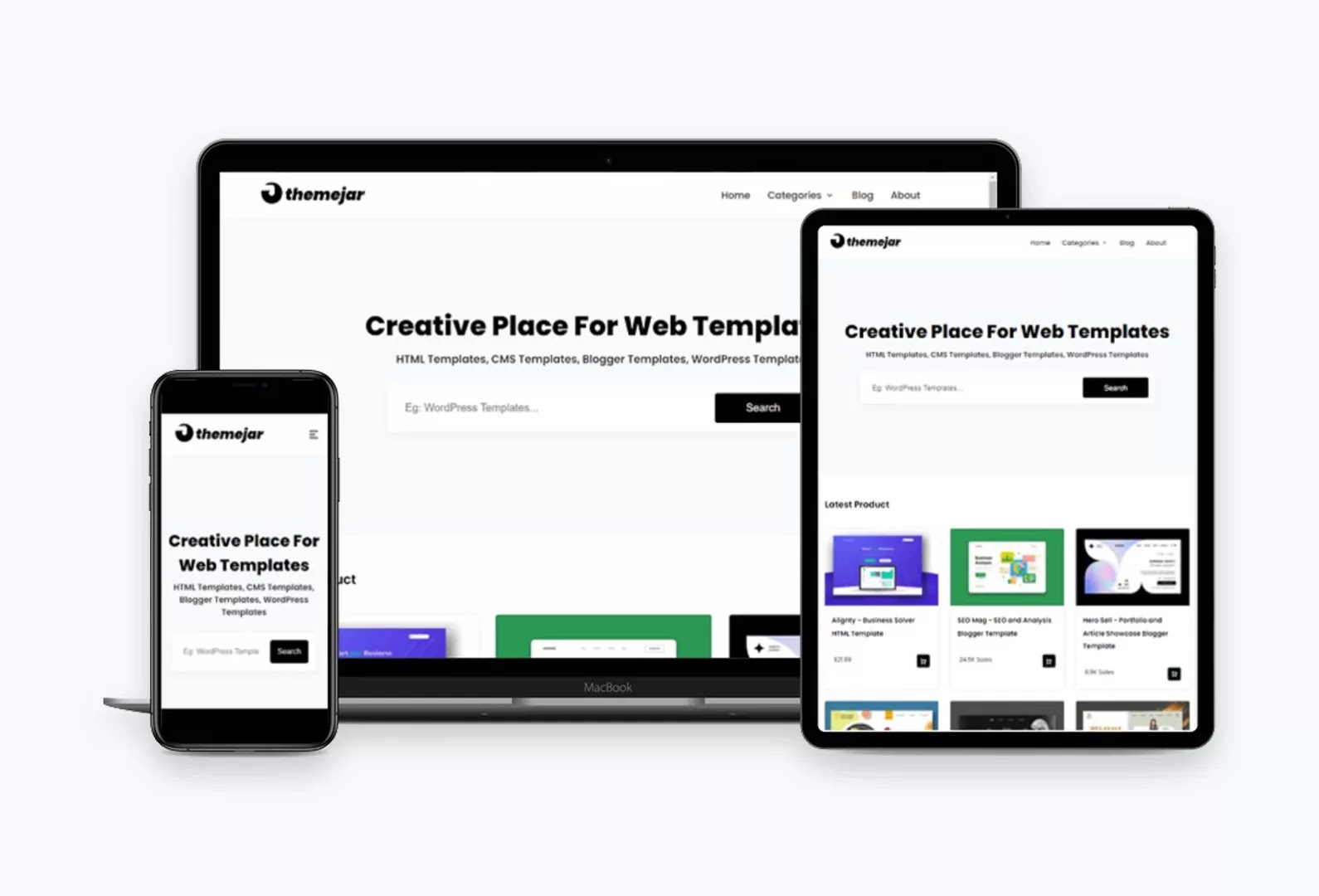 Themejar - Web Template Showcase Blogger Template