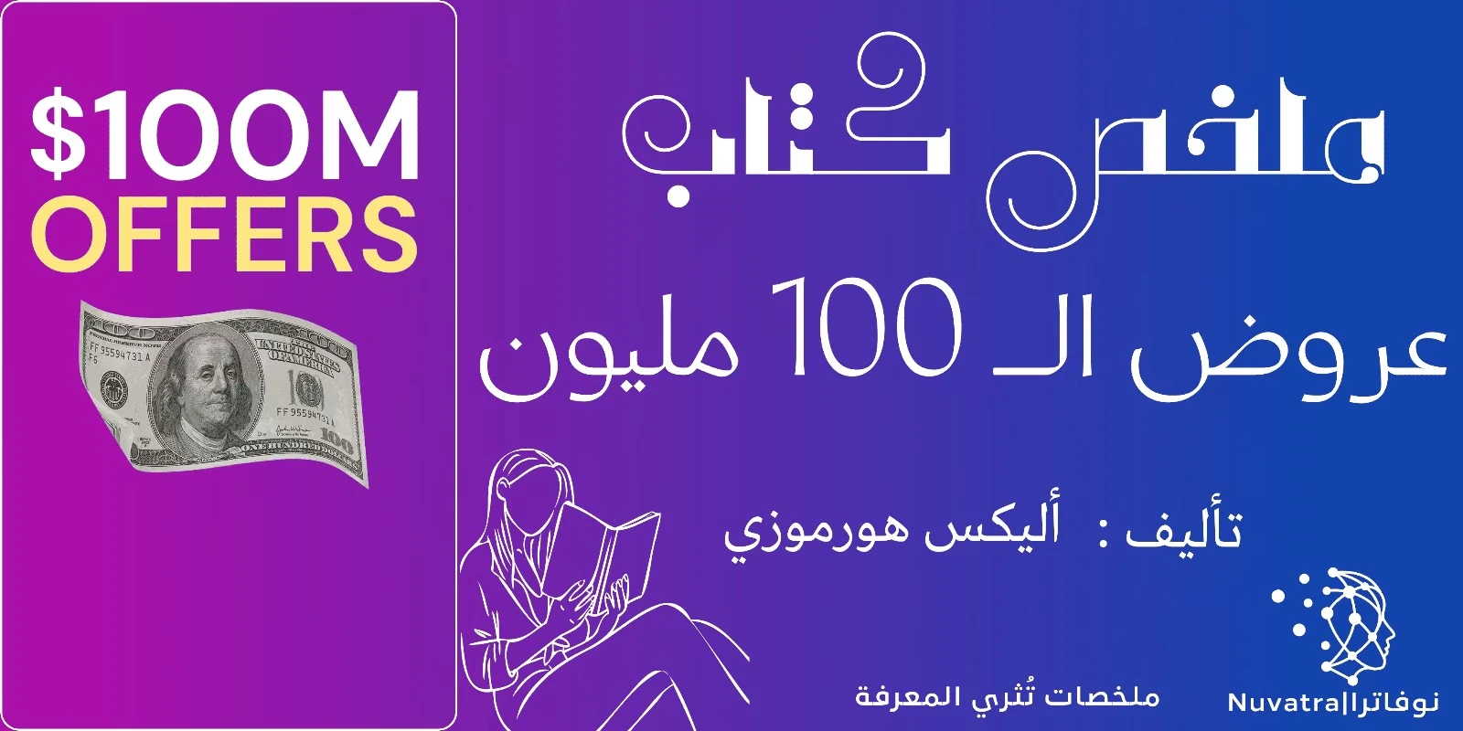 غلاف كتاب عروض الـ 100 مليون دولار لأليكس هورموزي - بناء عروض لا تقاوم