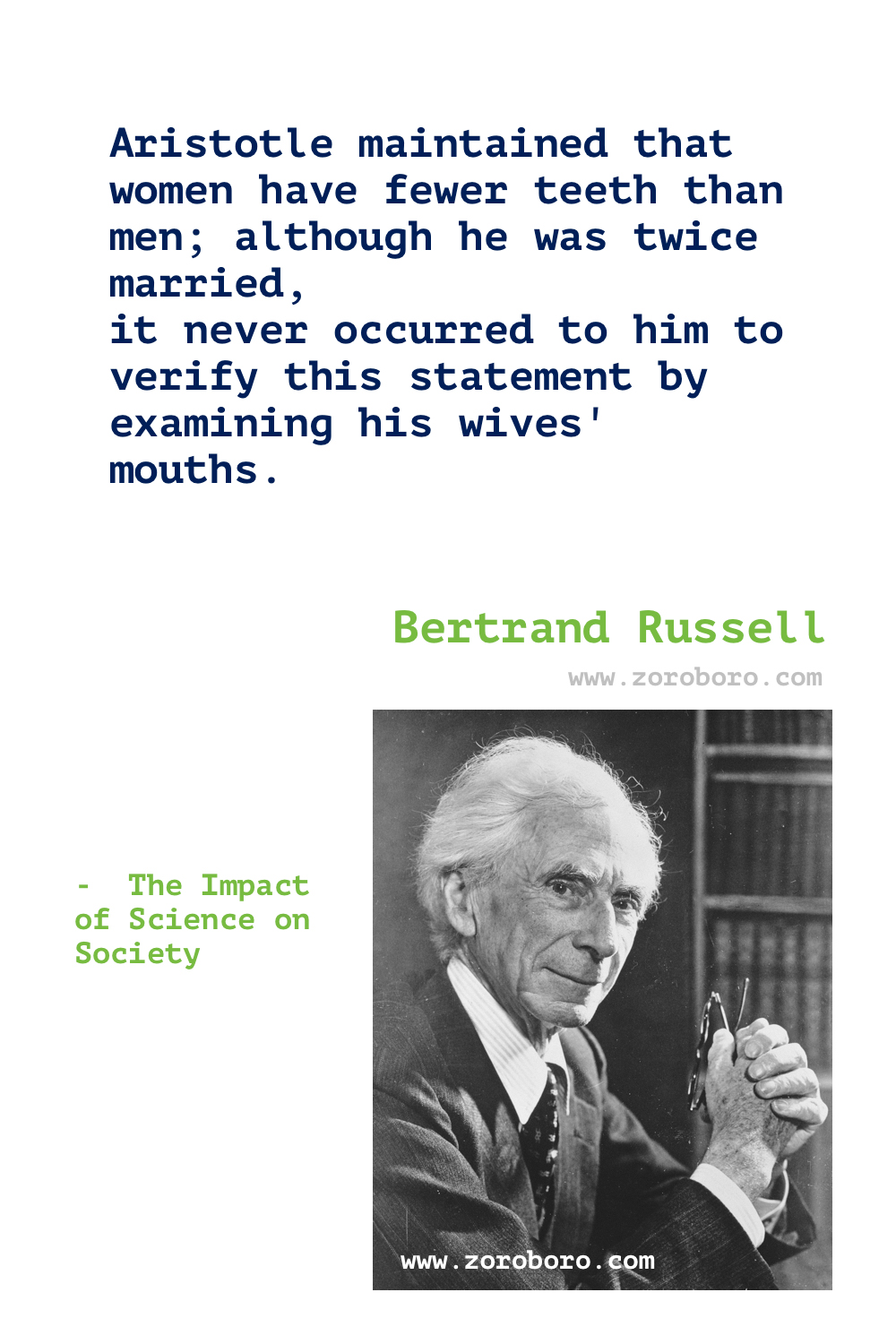 Bertrand Russell Quotes. Bertrand Russell Books, Essay Quotes. Bertrand Russell 10 commandments. Bertrand Russell Philosophy. Bertrand Russell Love, Happiness, Science, Human, Psychology & Religion Quotes. Bertrand Russell,Bertrand Russell's Books Quotes - The Problems of Philosophy, A History of Western Philosophy, The Conquest of Happiness, Marriage and Morals, Sceptical Essays, Unpopular, & Why Men Fight