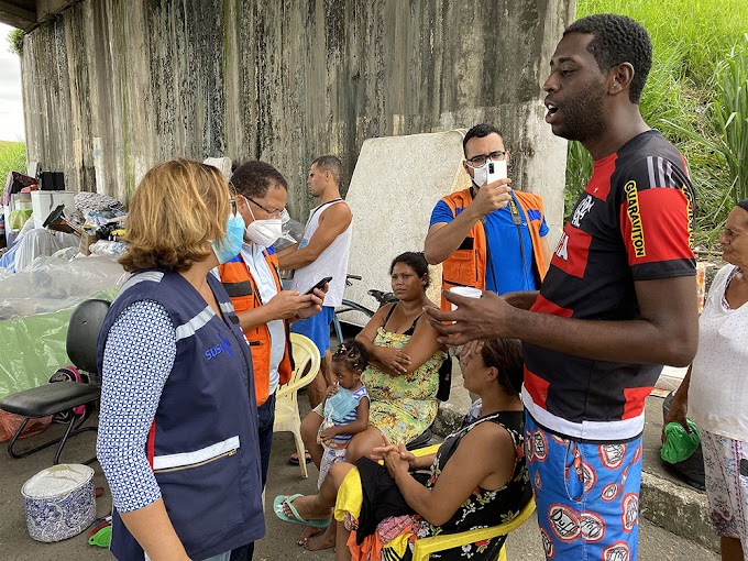  Secretaria da Saúde do Estado e Prefeitura de Itabuna transferem 150 pessoas para abrigo na Universidade Federal do Sul da Bahia