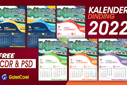 KALENDER DINDING 2022 CDR & PSD FREE