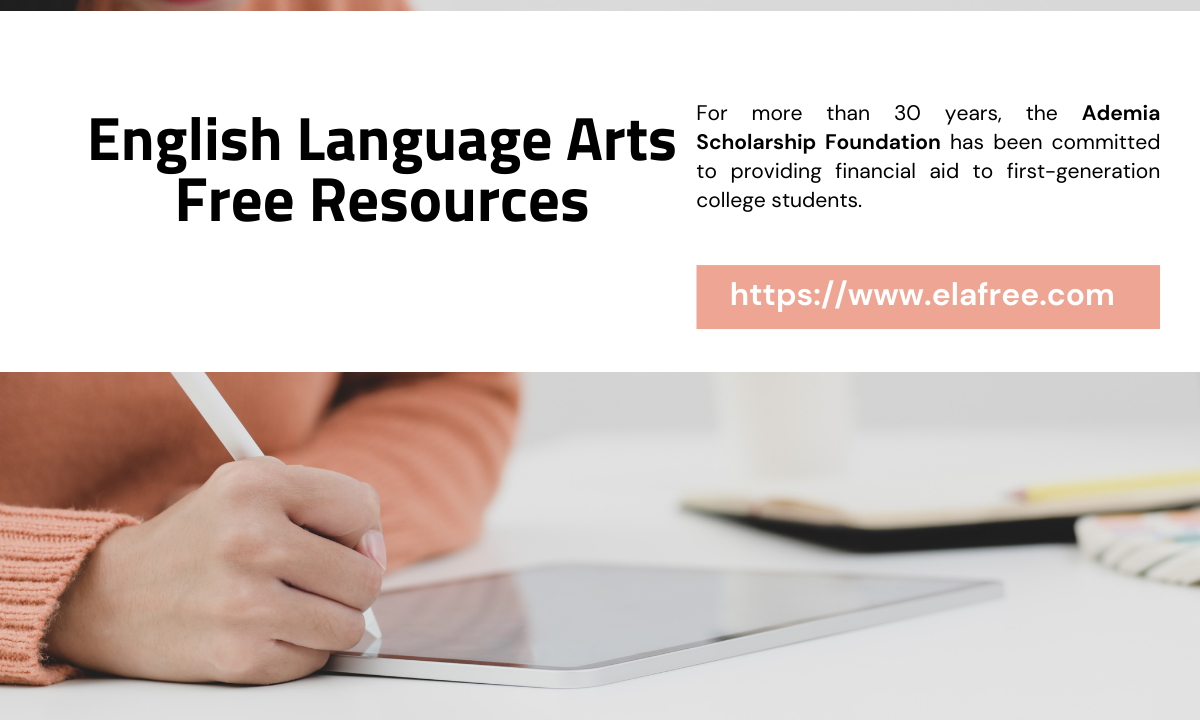 English Language Arts Free Resources