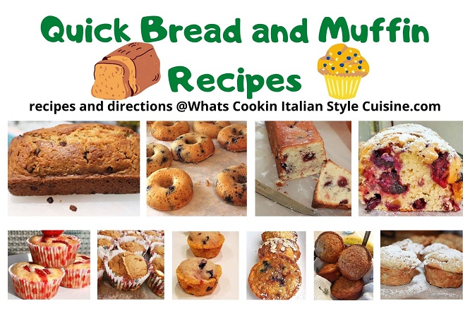 muffin and quick bread collage of recipes