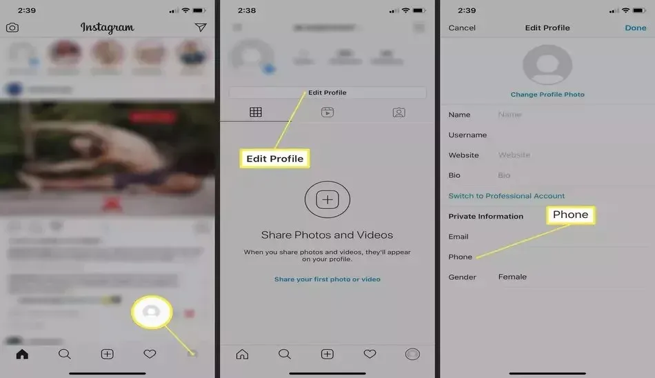 تغيير البريد الإلكتروني instagram / البرنامج التعليمي تغيير رقم الهاتف على instagram