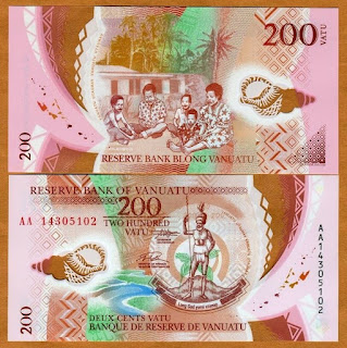 V2 VANUATU 200 VATU POLYMER ISSUE UNC 2014 (P-12(1))