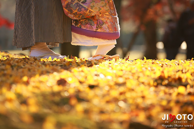 紅葉の奈良で前撮り撮影