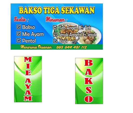 TELAH DIBUKA WARUNG BAKSO DAN MIE AYAM TIGA SEKAWAN