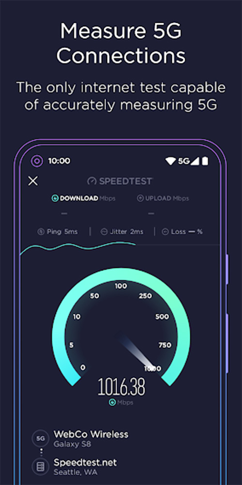 Tải Speedtest - Ứng dụng đo tốc độ mạng, wifi miễn phí e