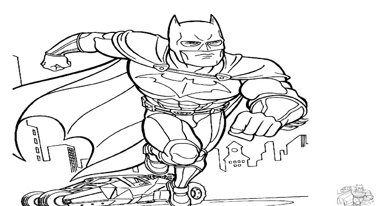Coloring Pages Of Batman Running