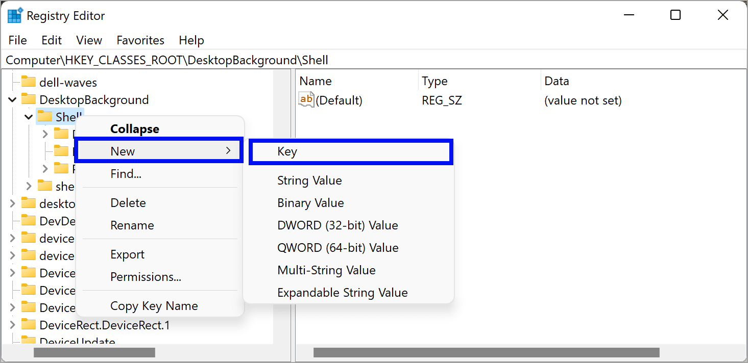 Registry-Editor-Shell-New-Key