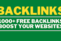 1000+ Free Backlink for your Websites Boost. 