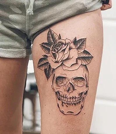 lily flower tattoo