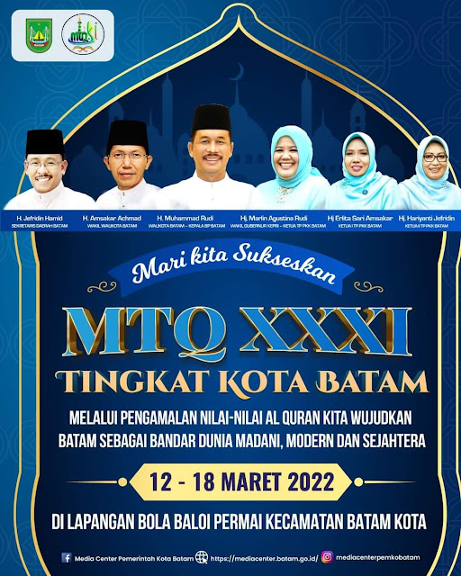 Kegiatan MTQ ke XXXI Tahun 2022 Tingkat Kota Batam Akan Digelar 12 Maret Mendatang