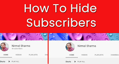 how to hide subscribers count youtube