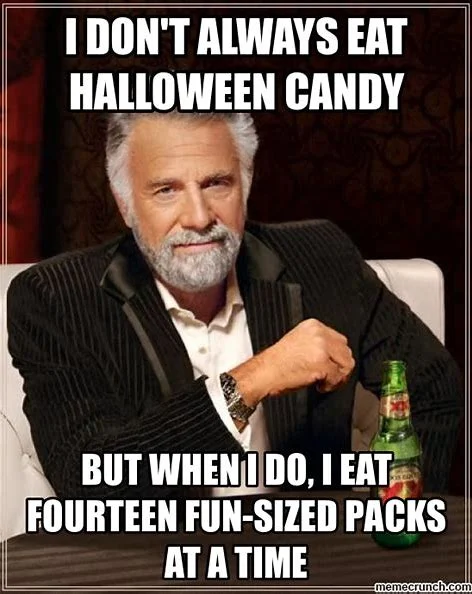Funny Halloween candy memes
